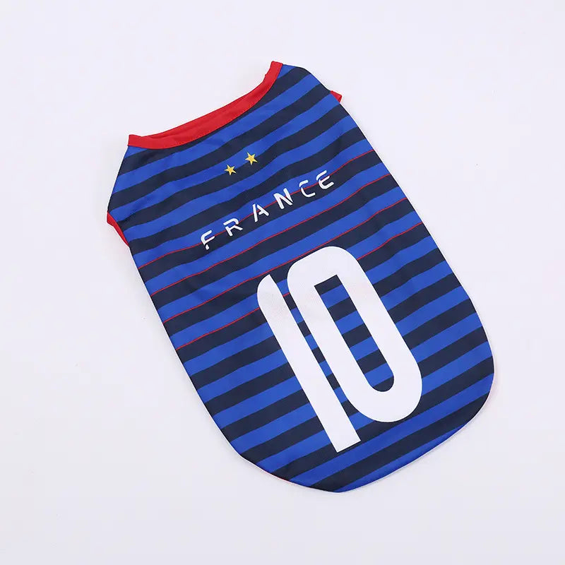 Lightweight Breathable Summer Jersey Vest for Dogs and Cats - Team-Inspired Sleeveless Apparel for Small and Medium Pets