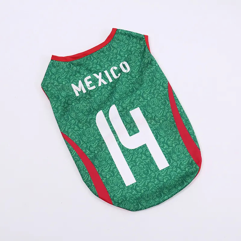 Lightweight Breathable Summer Jersey Vest for Dogs and Cats - Team-Inspired Sleeveless Apparel for Small and Medium Pets